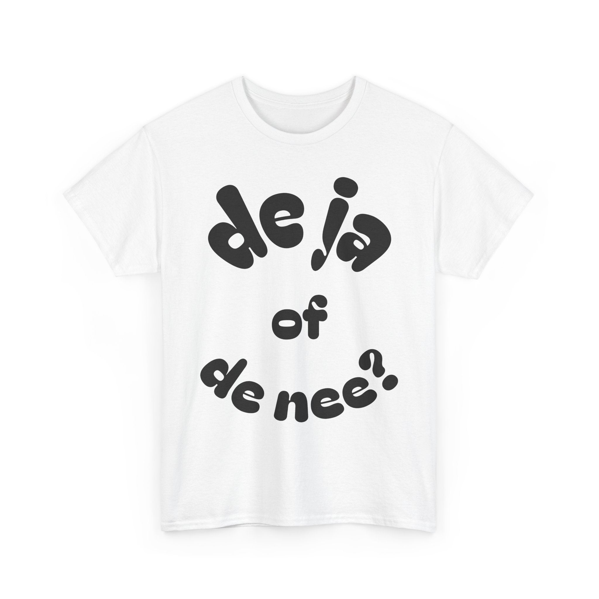 Deja Vu Unisex Heavy Cotton Tee - Trendy Graphic Shirt, Casual Wear, Gift Idea, Statement Tee, Fun Fashion